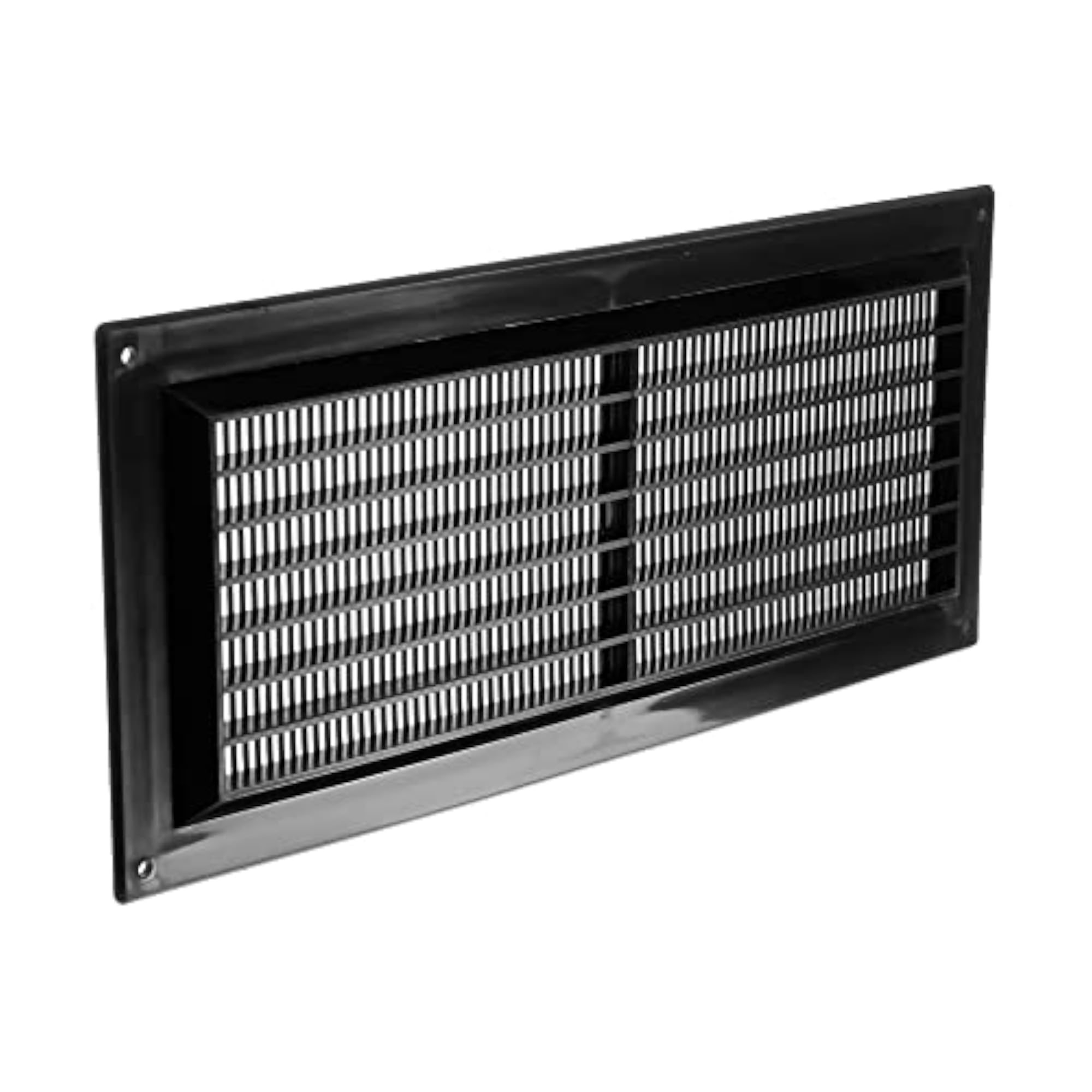 Black Plastic Air Return Cover, Rectangular Ventilation Register